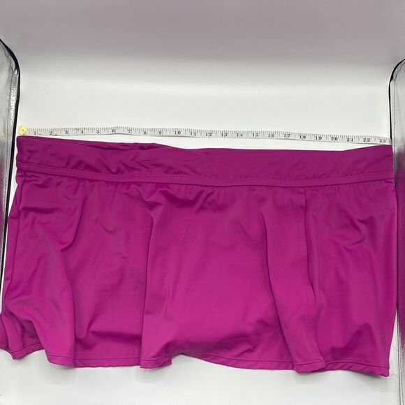Swim Top & Mid Rise Split Skirt Bikini Bottom Swimsuit Bathing Suit Size 3X - Picture 3 of 16